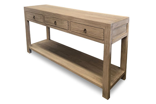 Gurney Console Large. Solid Elm Wood