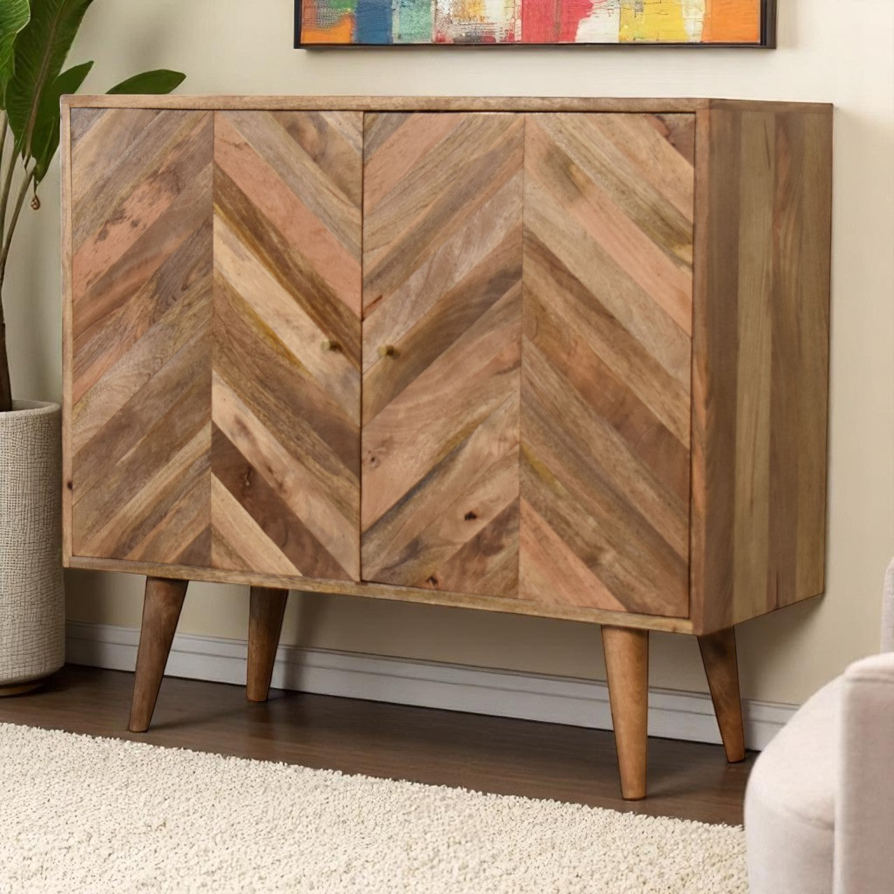 Muna Cabinet. Solid Mango Wood