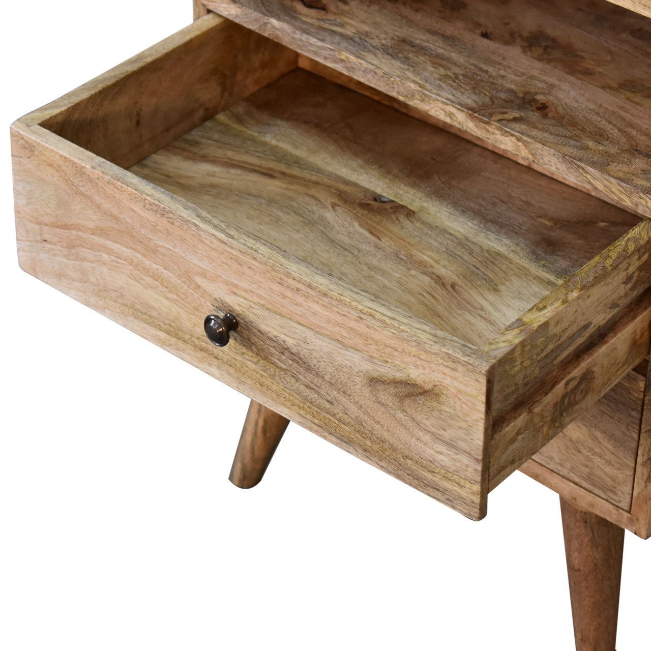 Classic Oak-ish Bedside 100% Solid Mango Wood