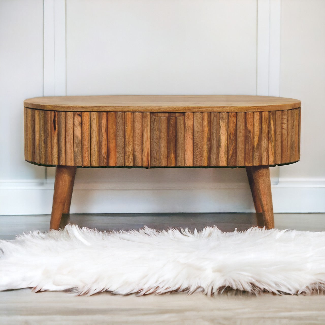 Mokka Solid Mango Wood Coffee Table