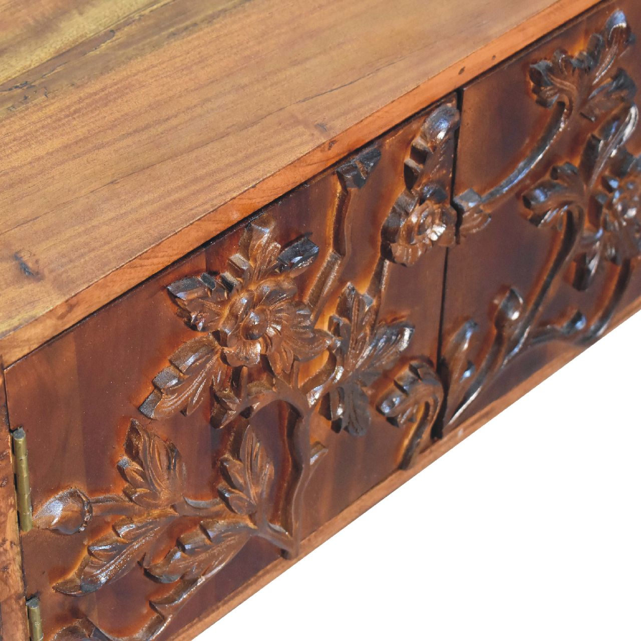 Botanic Media Unit 100% Melia/Neem Wood Chestnut Finish