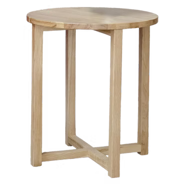 Lyon Round Lamp Table. 100% Solid Oak