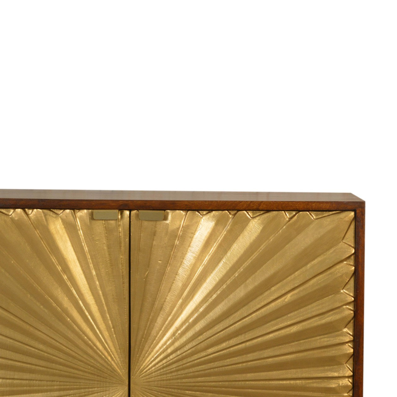 Manila Gold Cabinet 100% Solid Mango Wood in Chestnut Finish