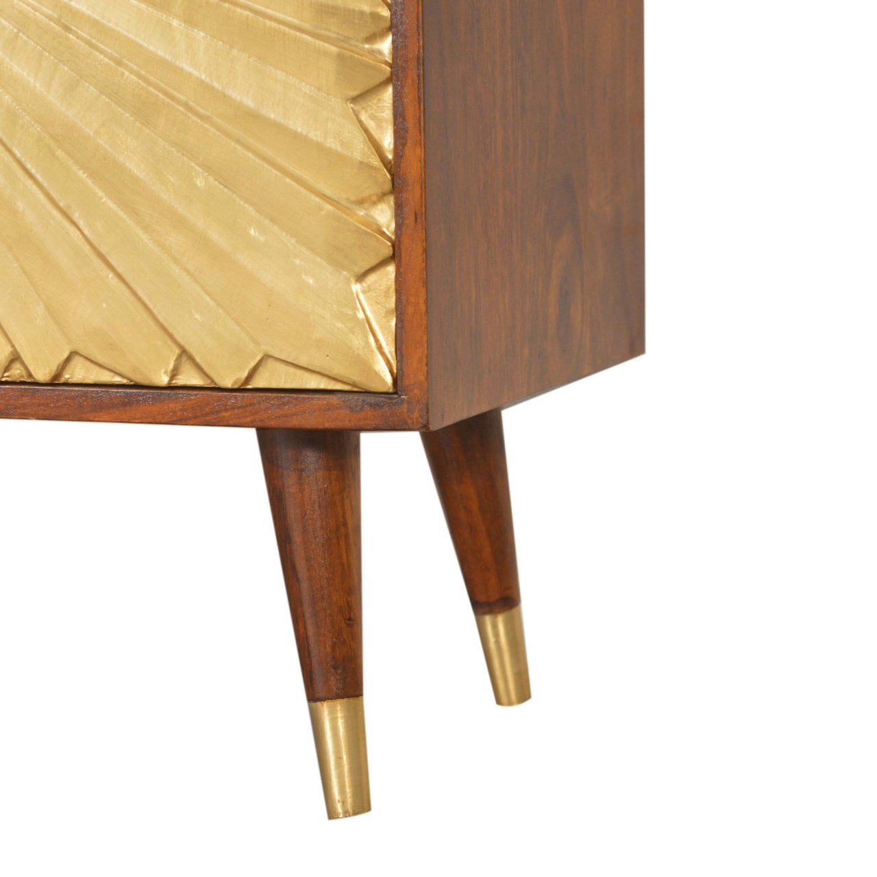 Manila Gold Cabinet 100% Solid Mango Wood in Chestnut Finish