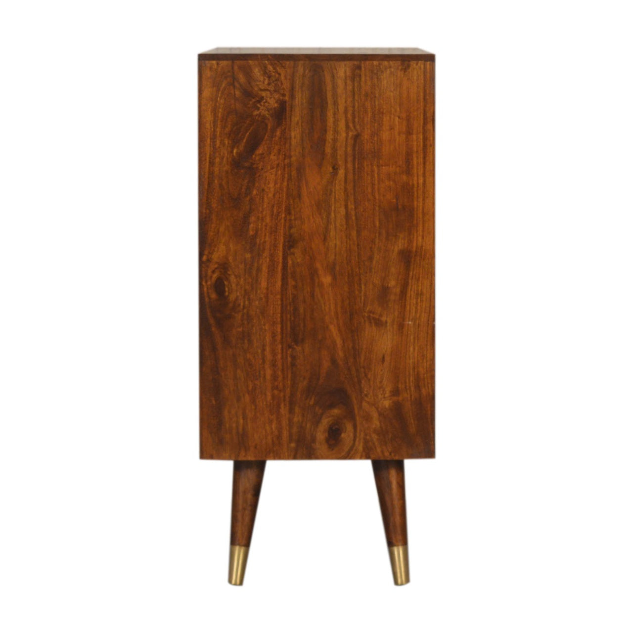 Manila Gold Cabinet 100% Solid Mango Wood in Chestnut Finish