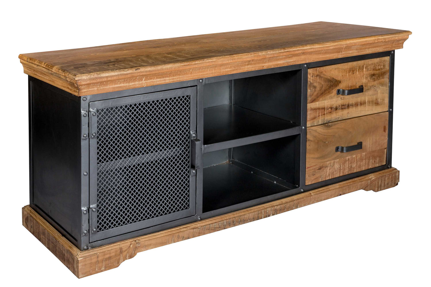 Metropolis TV Media Unit. Solid Acacia Wood