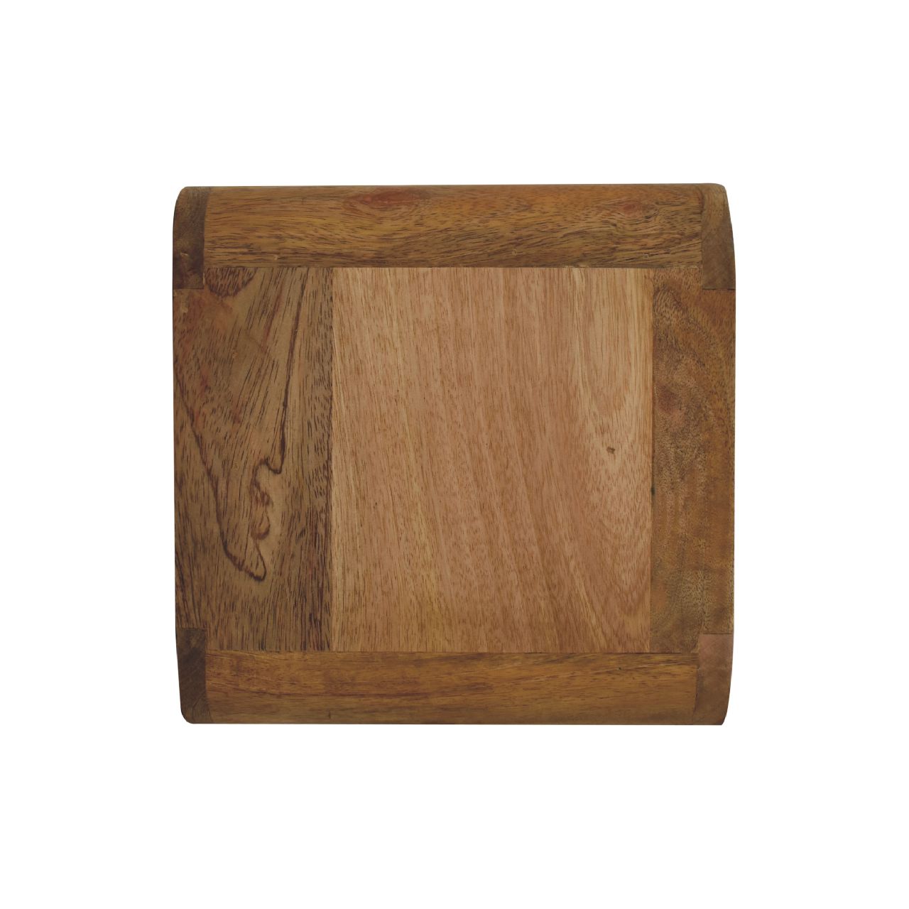 Mini Curve Oak-ish Floating Bedside 100% Solid Mango Wood