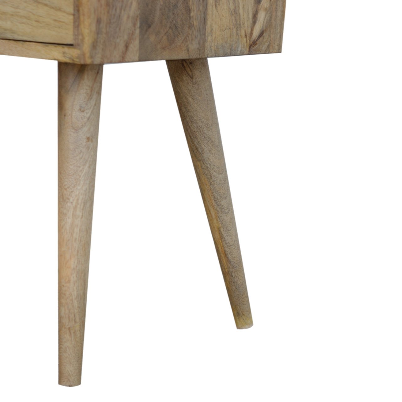 Mini Oak-ish Bedside Table 100% Solid Mango Wood