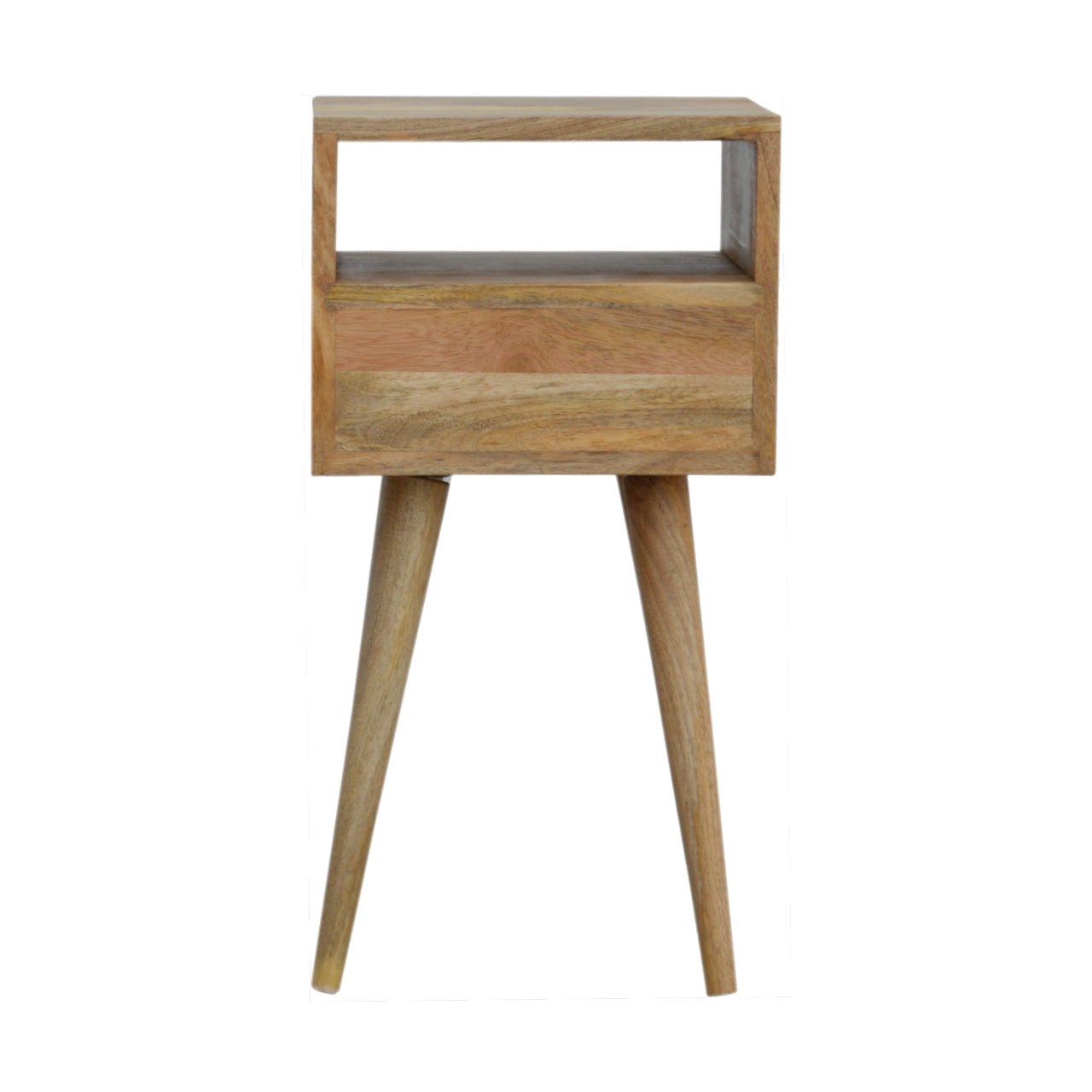 Mini Oak-ish Bedside Table 100% Solid Mango Wood