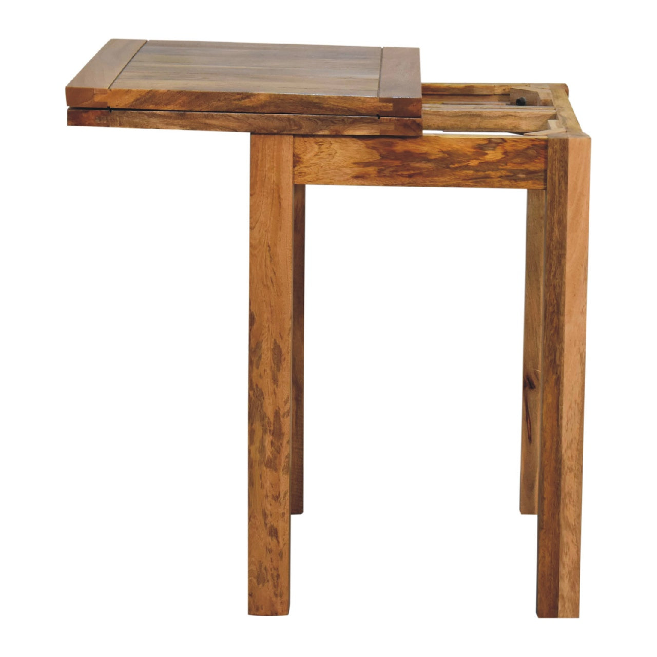 Mini Oak-ish Butterfly Dining Table. Solid Mango Wood