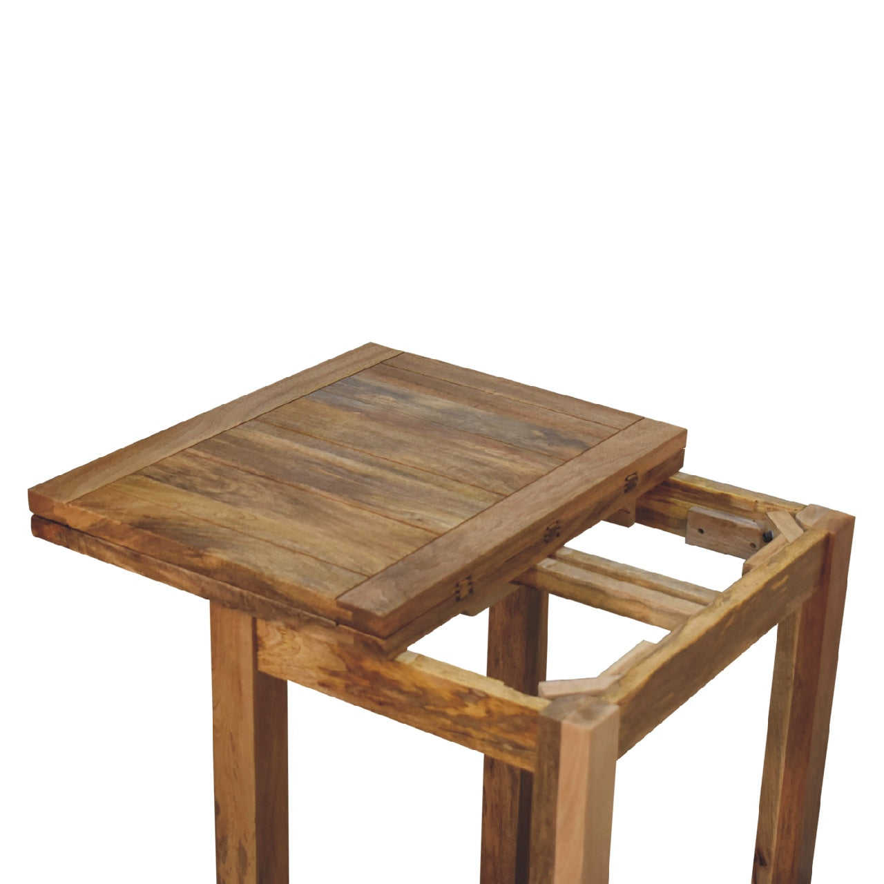 Mini Oak-ish Butterfly Dining Table. Solid Mango Wood