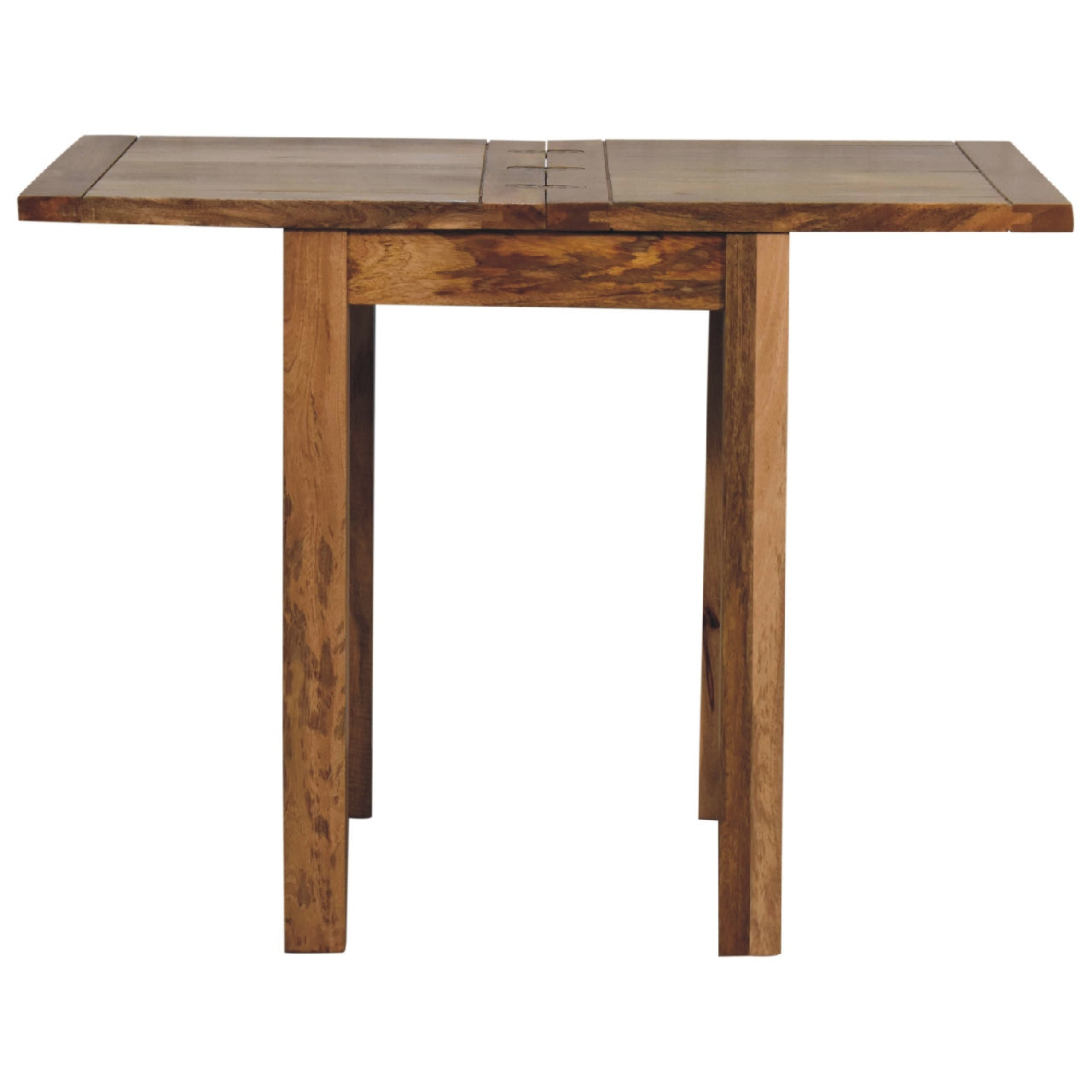 Mini Oak-ish Butterfly Dining Table. Solid Mango Wood