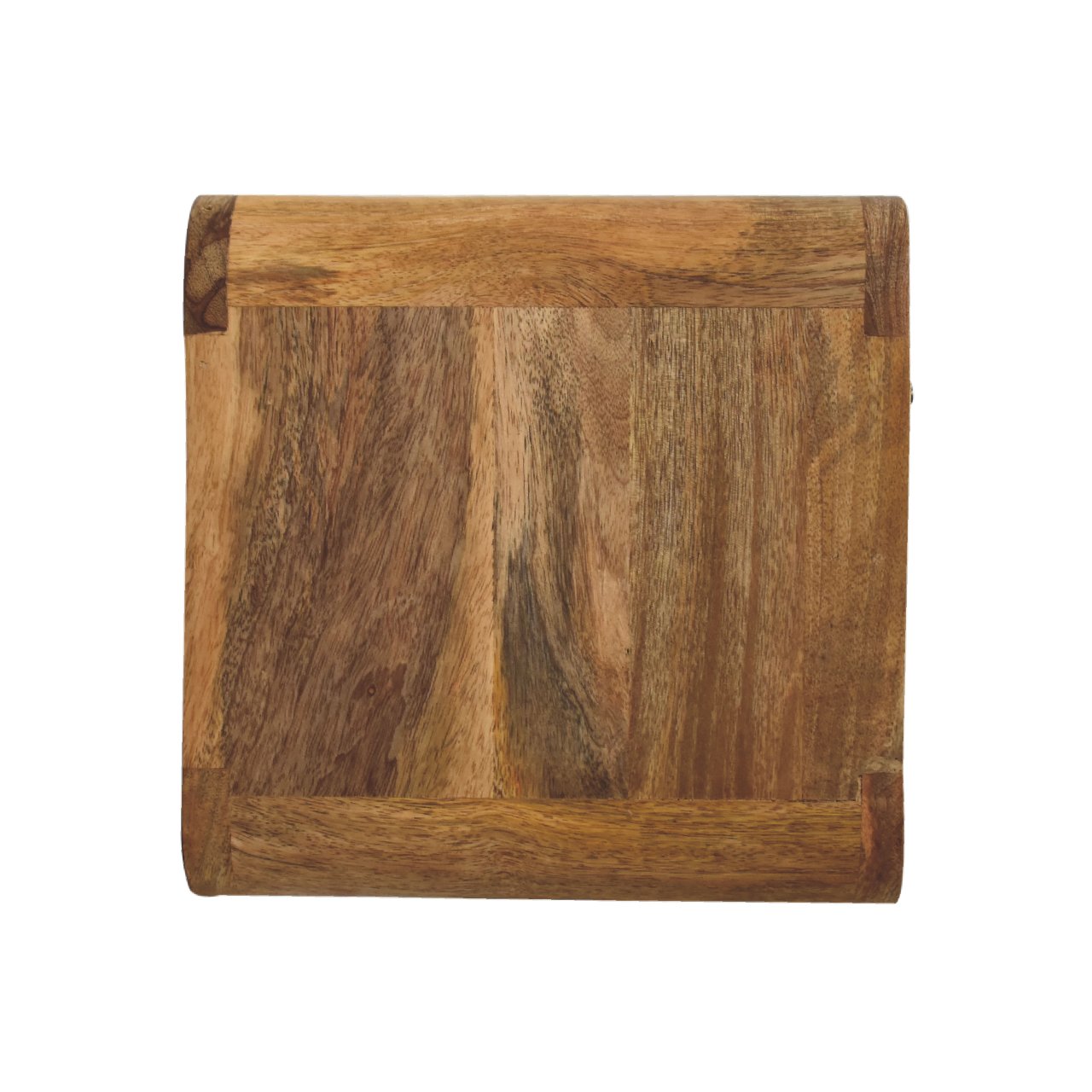 Mini Oak-ish Floating Open Bedside Table. 100% Solid Mango Wood