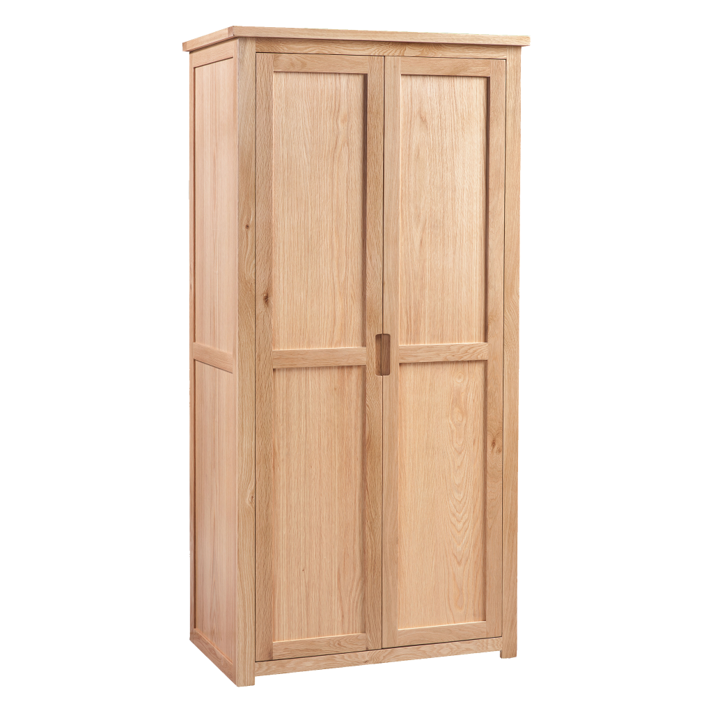 Moderna Ladies' Robe. Oak Wardrobe 100% Solid Oak