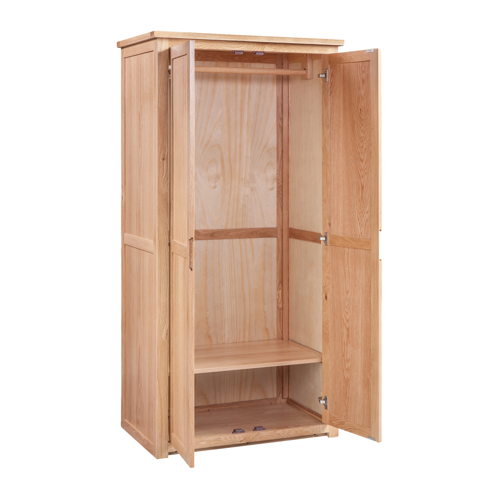 Moderna Ladies' Robe. Oak Wardrobe 100% Solid Oak