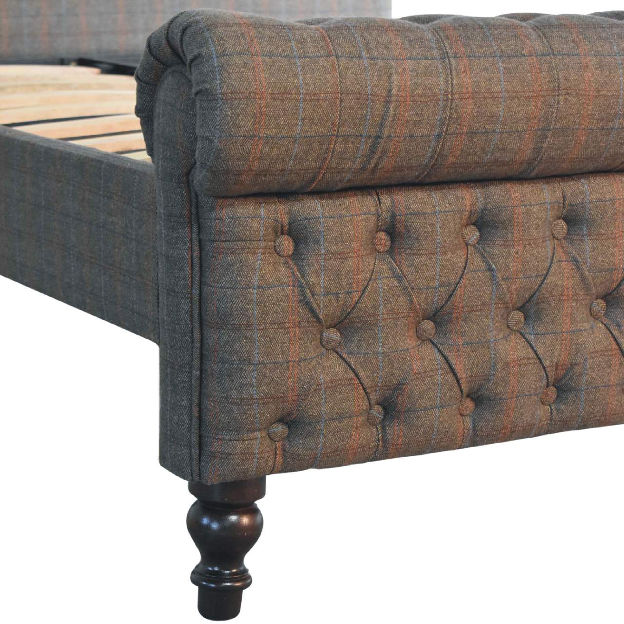 Multi Tweed Bed. 100% Sold Mango Wood