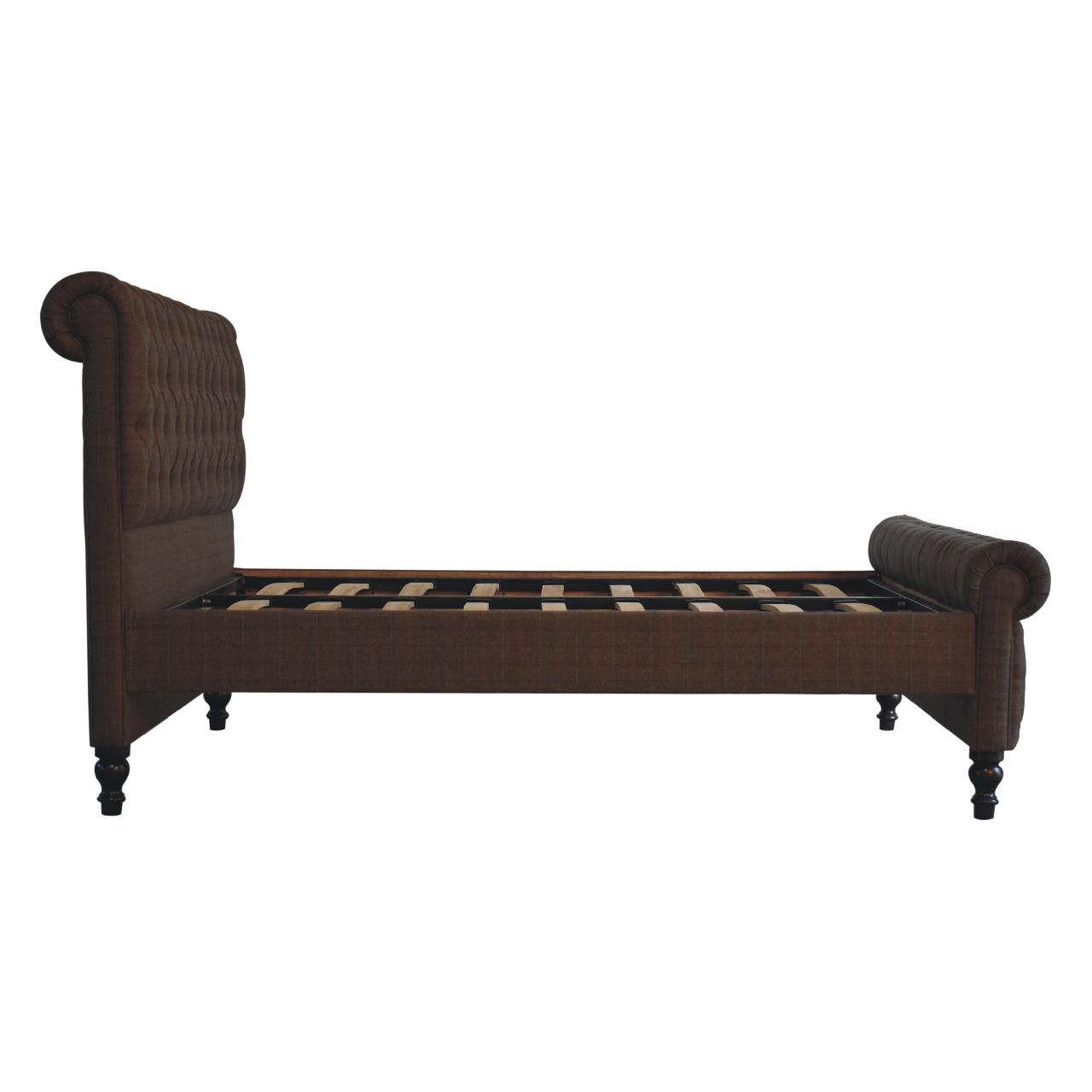 Multi Tweed Bed. 100% Sold Mango Wood