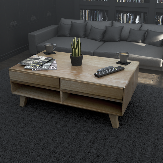 Nordic Coffee Table. Solid Oak & Pawlonia 100% Solid Oak