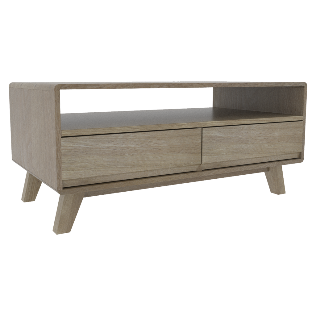 Nordic Medium TV Unit. Solid Oak & Paulownia 100% Solid Oak1