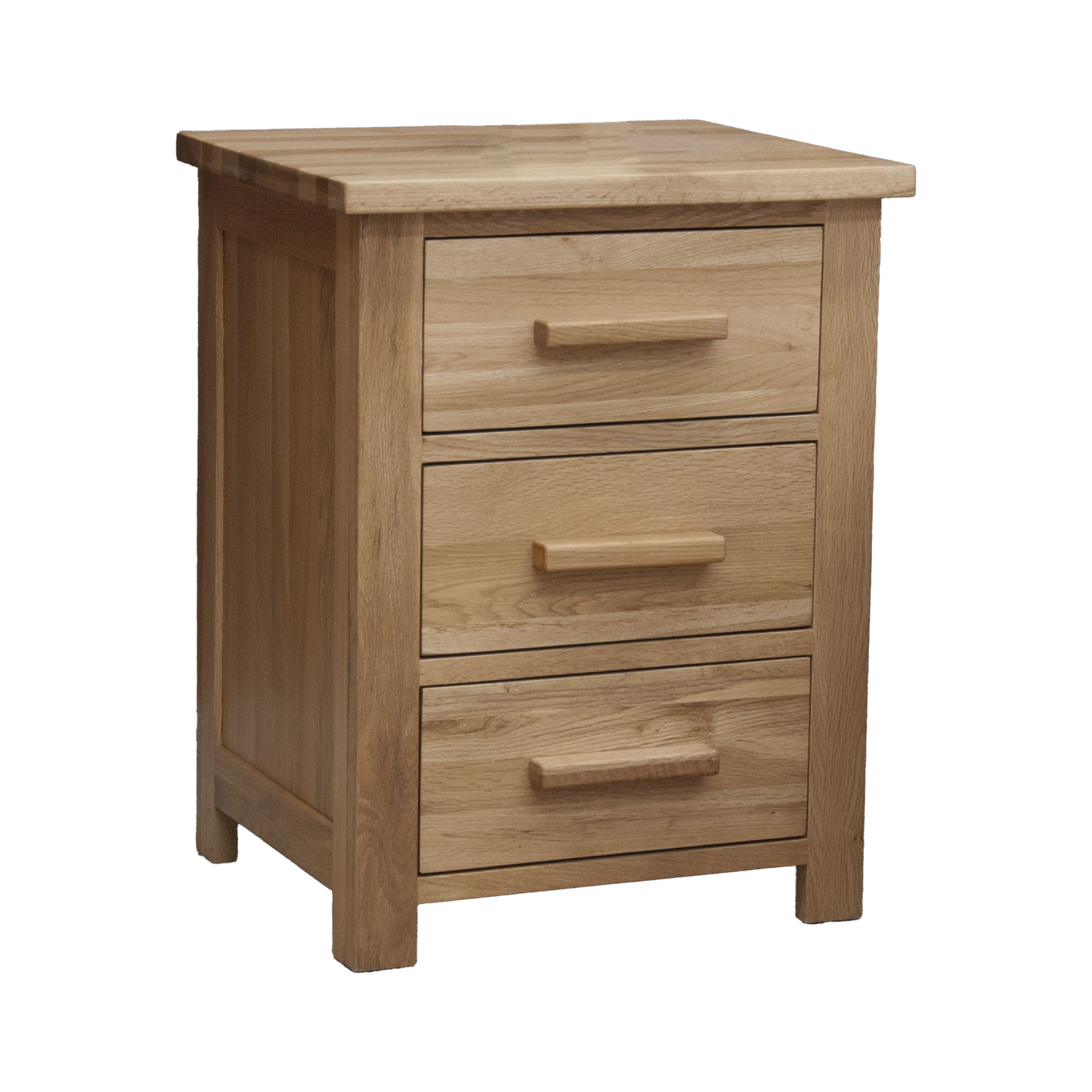 Opus 3 Drawer Bedside. 100% Solid Oak