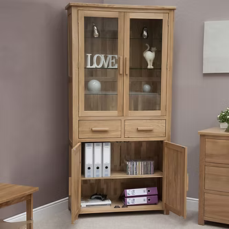 Opus 4 Door Library Unit. 100% Solid Oak