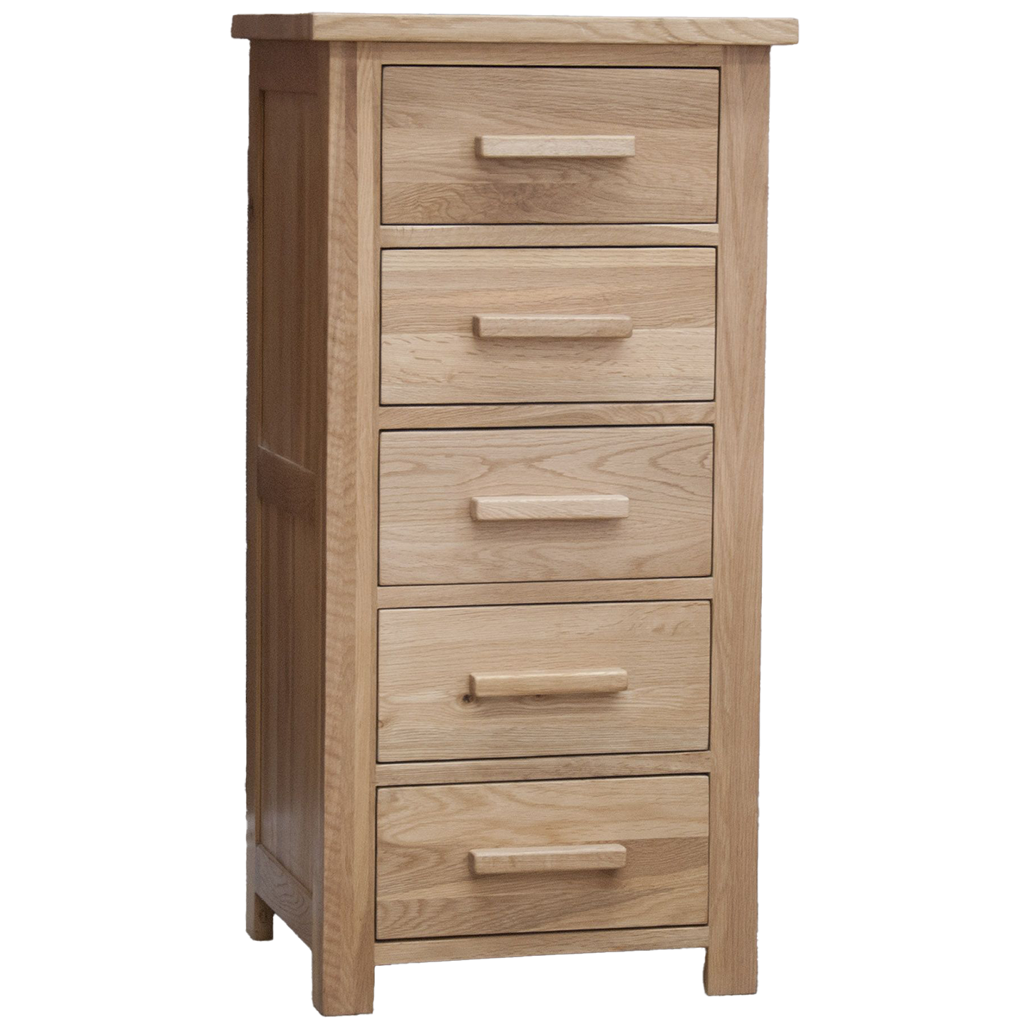 Opus 5 Drawer Bedside 100% Solid Oak