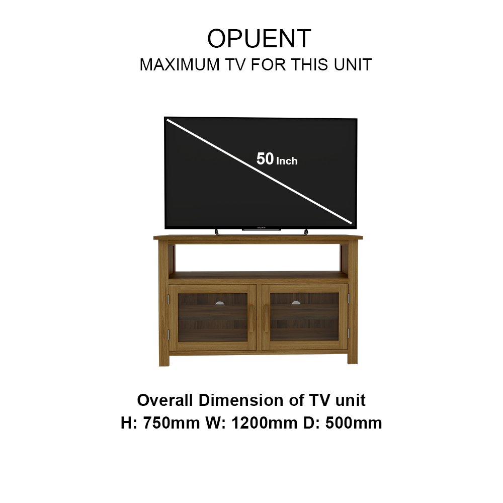 Opus Entertainment Unit. 100% Solid Oak