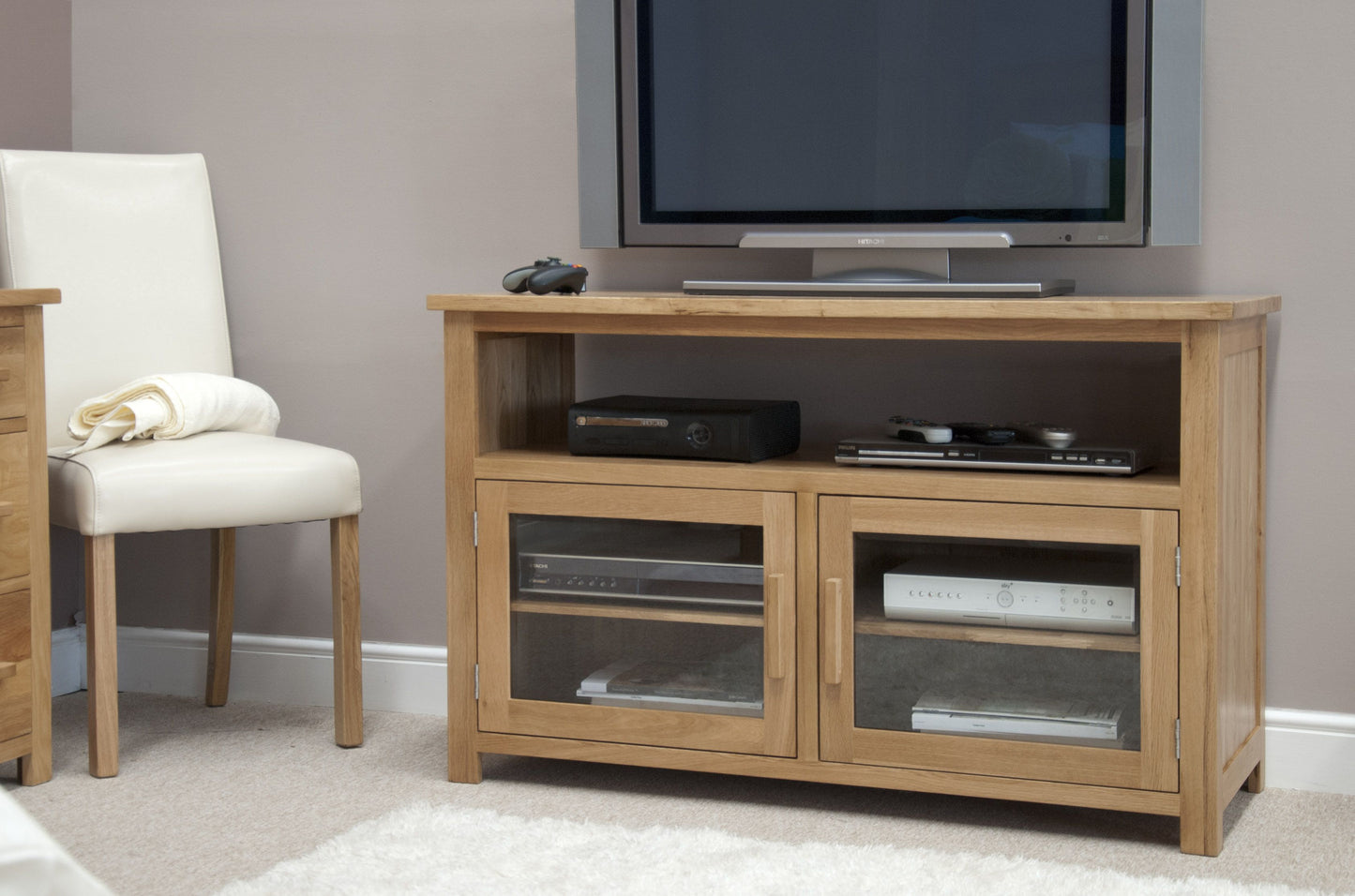 Opus Entertainment Unit. 100% Solid Oak
