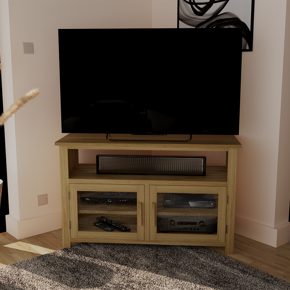 Opus Entertainment Unit. 100% Solid Oak