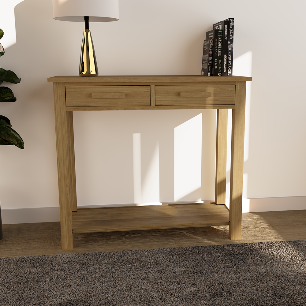Opus Hall/Console Table. 100% Solid Oak