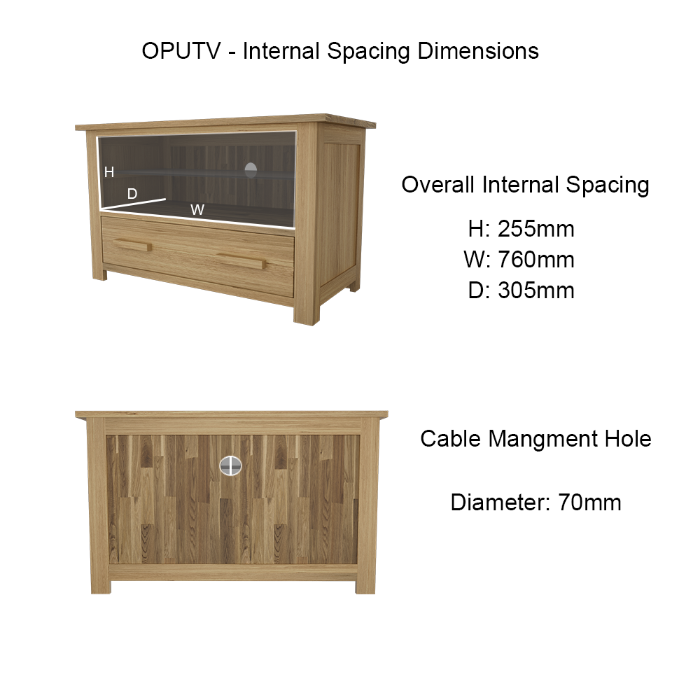 Opus Kingsize Bed - High foot end 100% Solid Oak