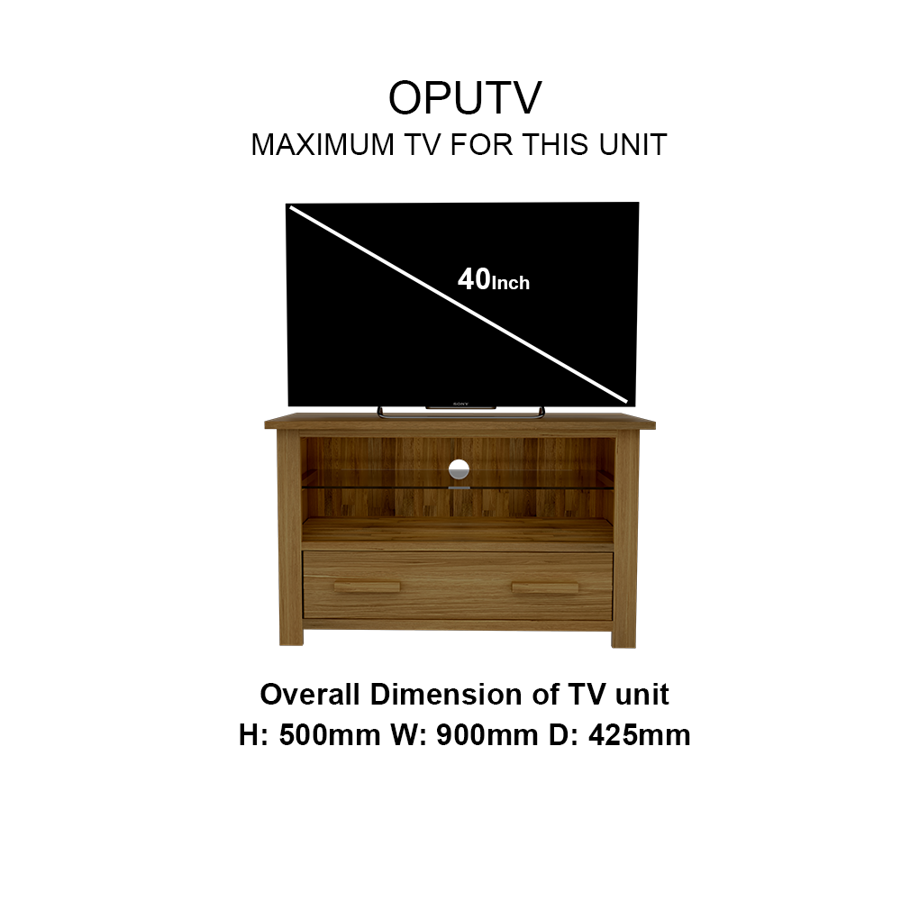 Opus Kingsize Bed - High foot end 100% Solid Oak