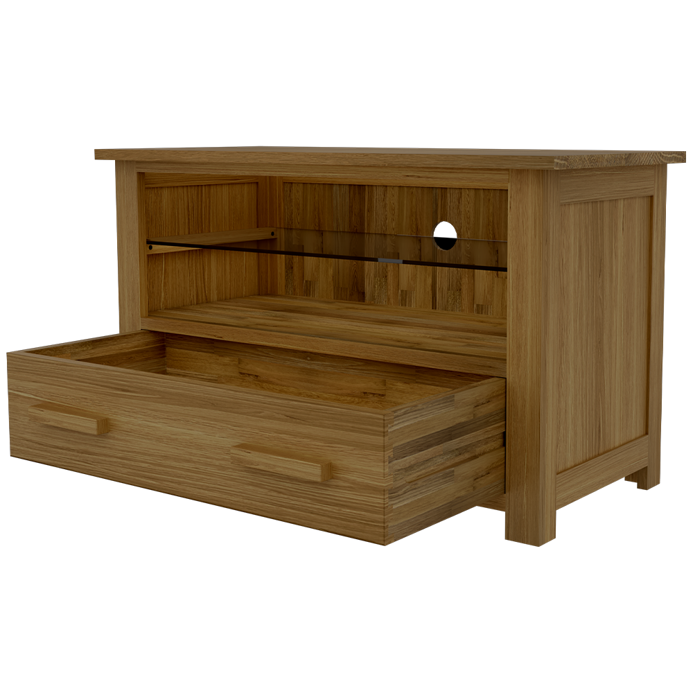 Opus Kingsize Bed - High foot end 100% Solid Oak