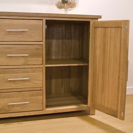 Opus Large Sideboard. 100% Solid Oak