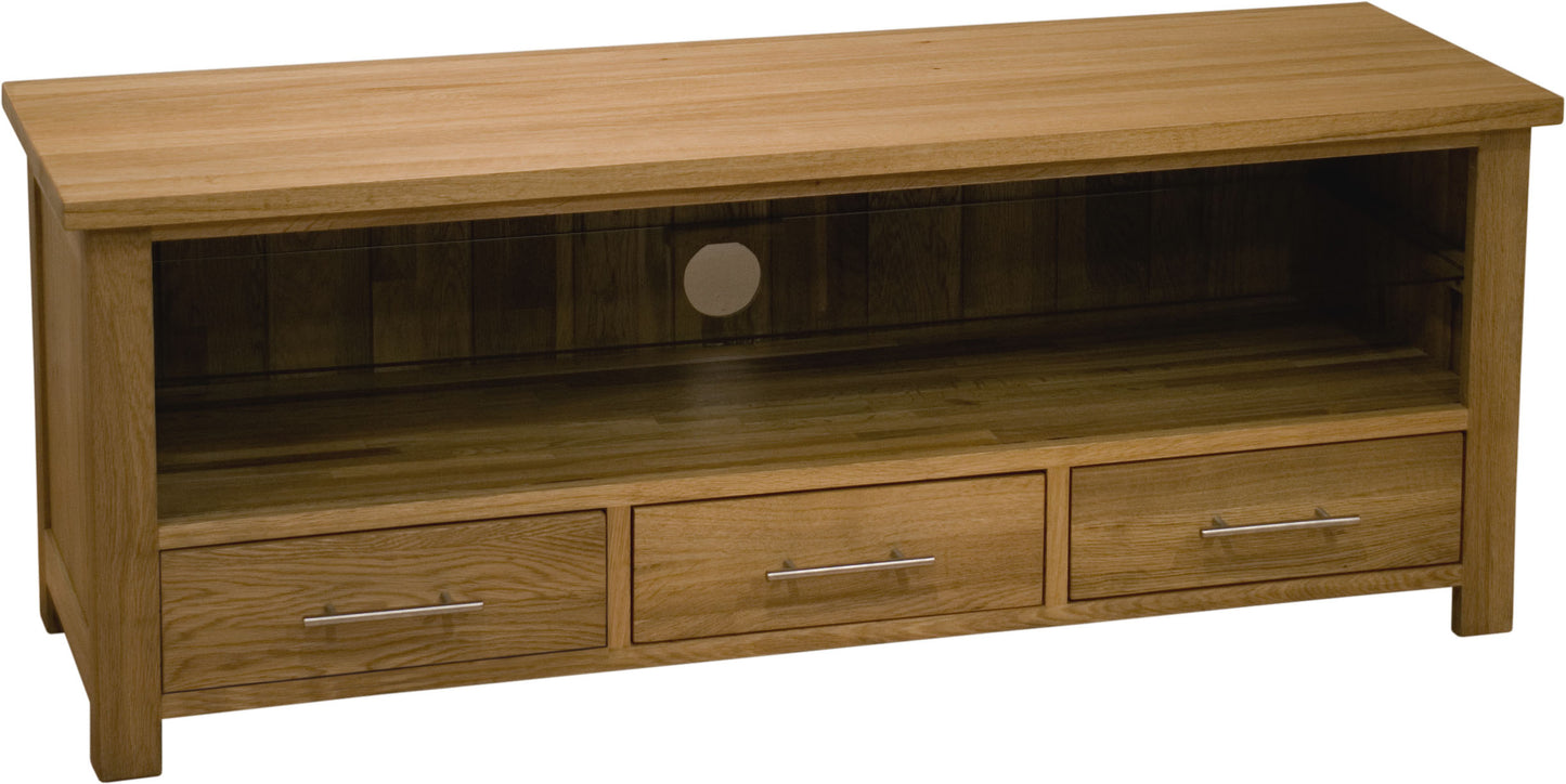 Opus Plasma TV Unit. 100% Solid Oak