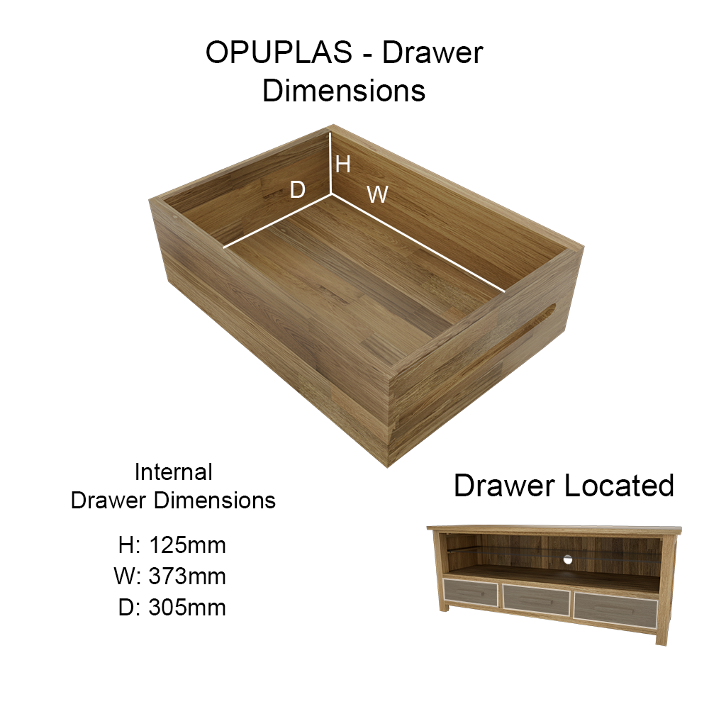 Opus Plasma TV Unit. 100% Solid Oak