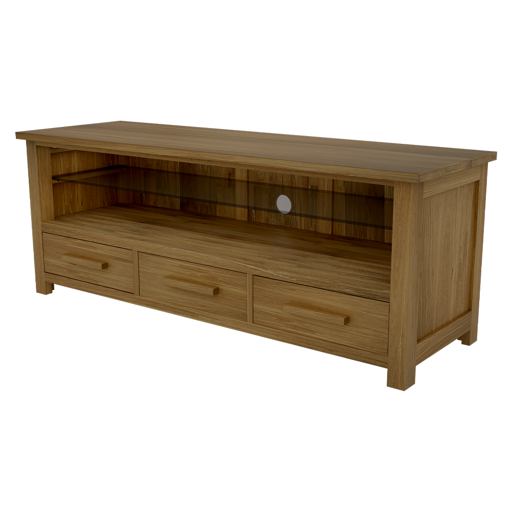 Opus Plasma TV Unit. 100% Solid Oak