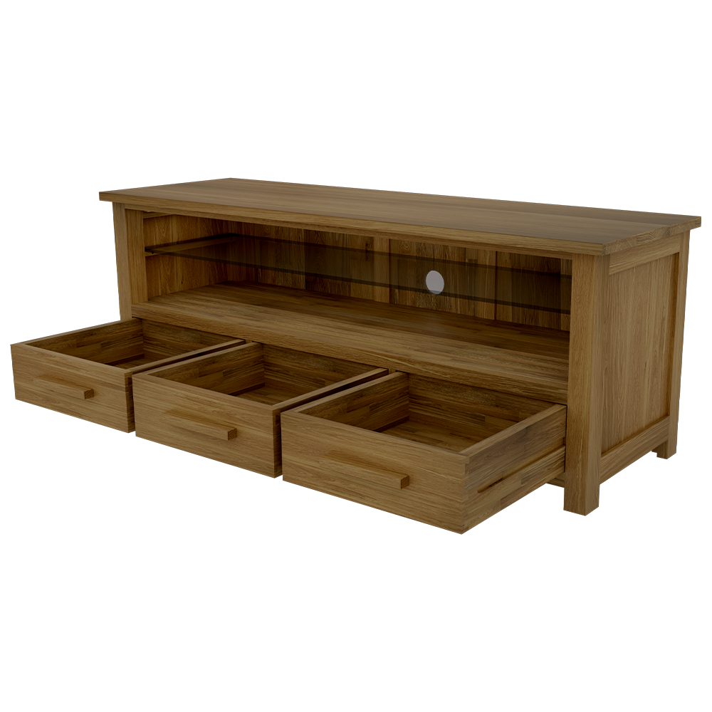 Opus Plasma TV Unit. 100% Solid Oak