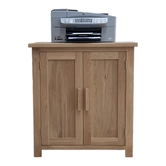 Opus Printer/Occasional Cabinet. 100% Solid Oak