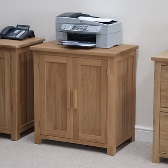 Opus Printer/Occasional Cabinet. 100% Solid Oak