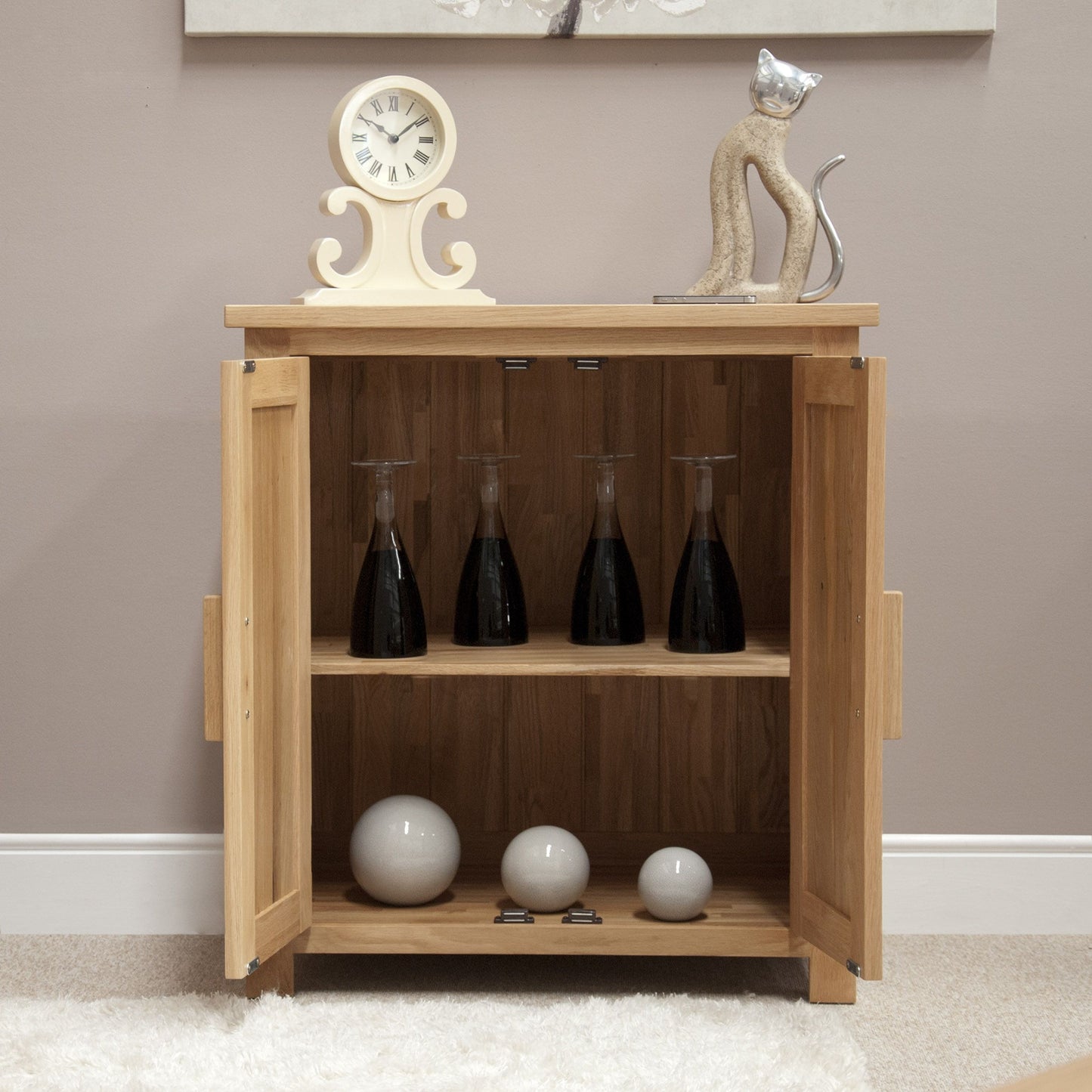 Opus Printer/Occasional Cabinet. 100% Solid Oak
