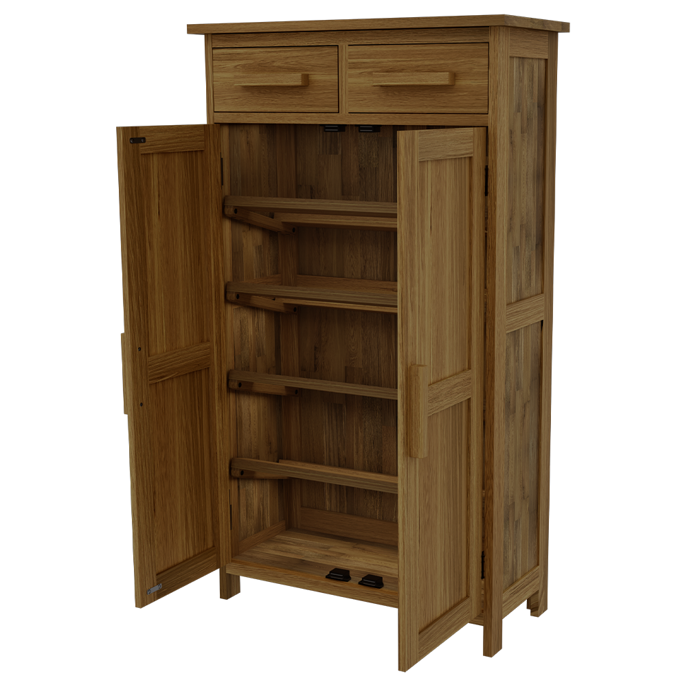 Opus Shoe Cupboard. 100% Solid Oak