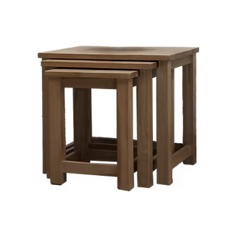 Opus Triple Nest of Tables. 100% Solid Oak