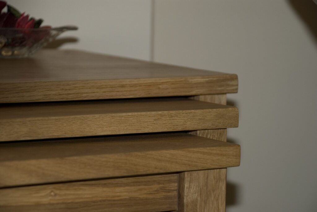 Opus Triple Nest of Tables. 100% Solid Oak