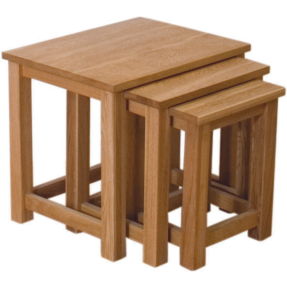 Opus Triple Nest of Tables. 100% Solid Oak