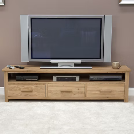 Opus Wide Plasma Unit. 100% Solid Oak