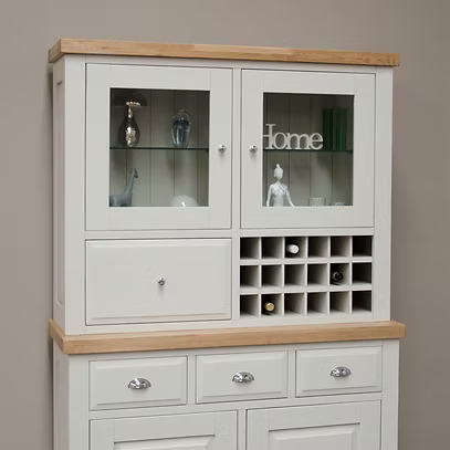 Painted Deluxe Medium Sideboard Top 100% Solid Oak