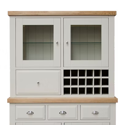 Painted Deluxe Medium Sideboard Top 100% Solid Oak