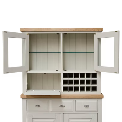 Painted Deluxe Medium Sideboard Top 100% Solid Oak