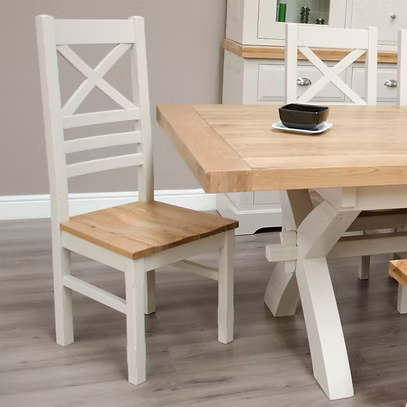 Painted Deluxe Newcross Chair 100% Solid Oak
